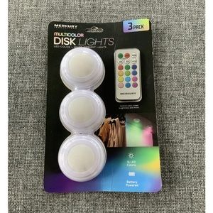 Merkury Innovations Multicolor with Remote Control 3 Pack/Touch Activated - NEW